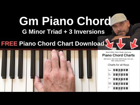 Gm Piano Chord Chart