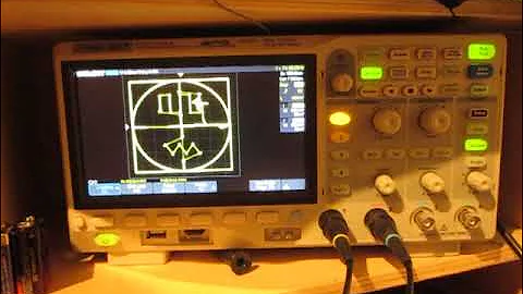 Oszilloscope Music demo file on Siglent SDS 1104