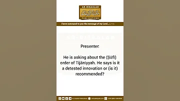 The Ruling On The Ṣūfī Tijāniyyah Order Shaykh ʿAbdullāh Bn ʿAbdirRaḥmān Al Ghudayyān 