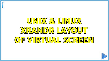 Unix & Linux: xrandr layout of virtual screen