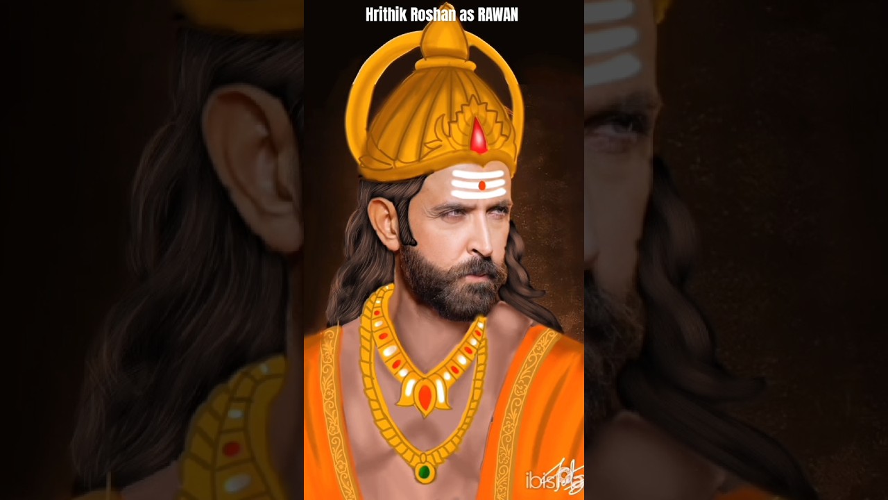 hrithik roshan as rawan digital drawing 🗿