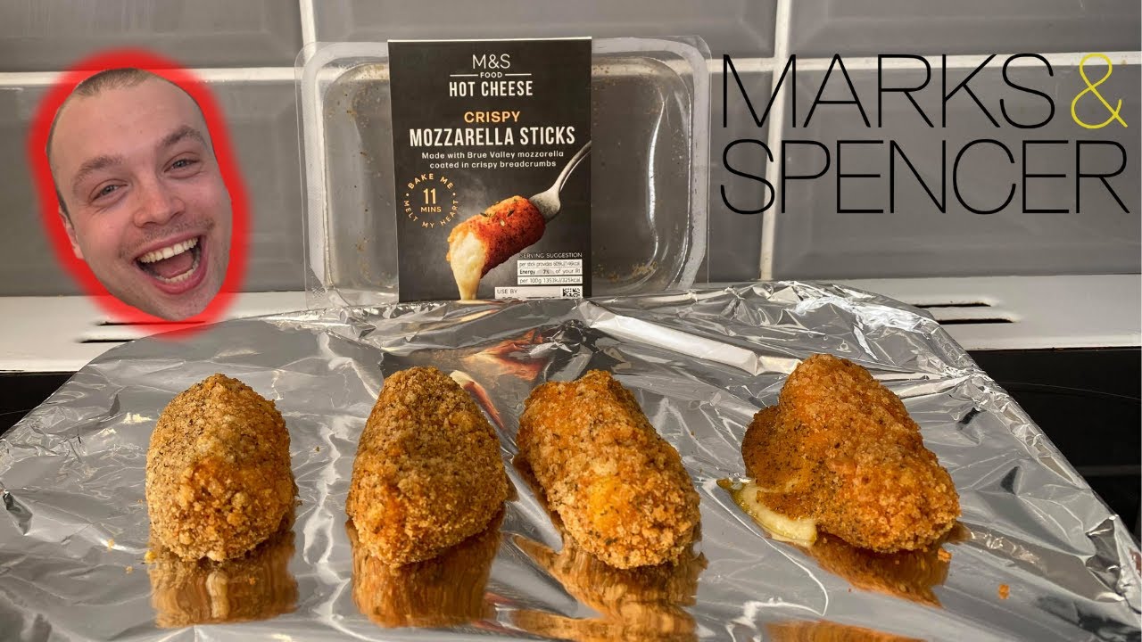 Marks & Spencer Crispy Mozzarella Sticks M&S Food New Food Review YouTube
