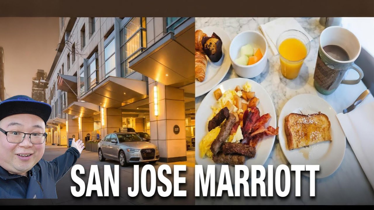 Обзор отеля San Jose Marriott и лаунжа M Club.