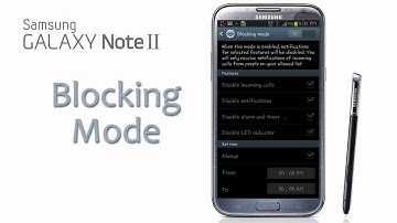 GALAXY NOTE II Blocking Mode (عربي)