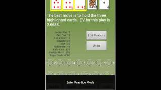 Video Poker Assistant - Android App screenshot 1