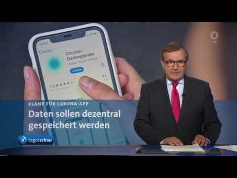 Corona App: Daten sollen dezentral gespeichert werden (Tagesschau vom 26. April 2020)