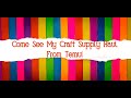 Come see my craft supply haul from temunot sponsored