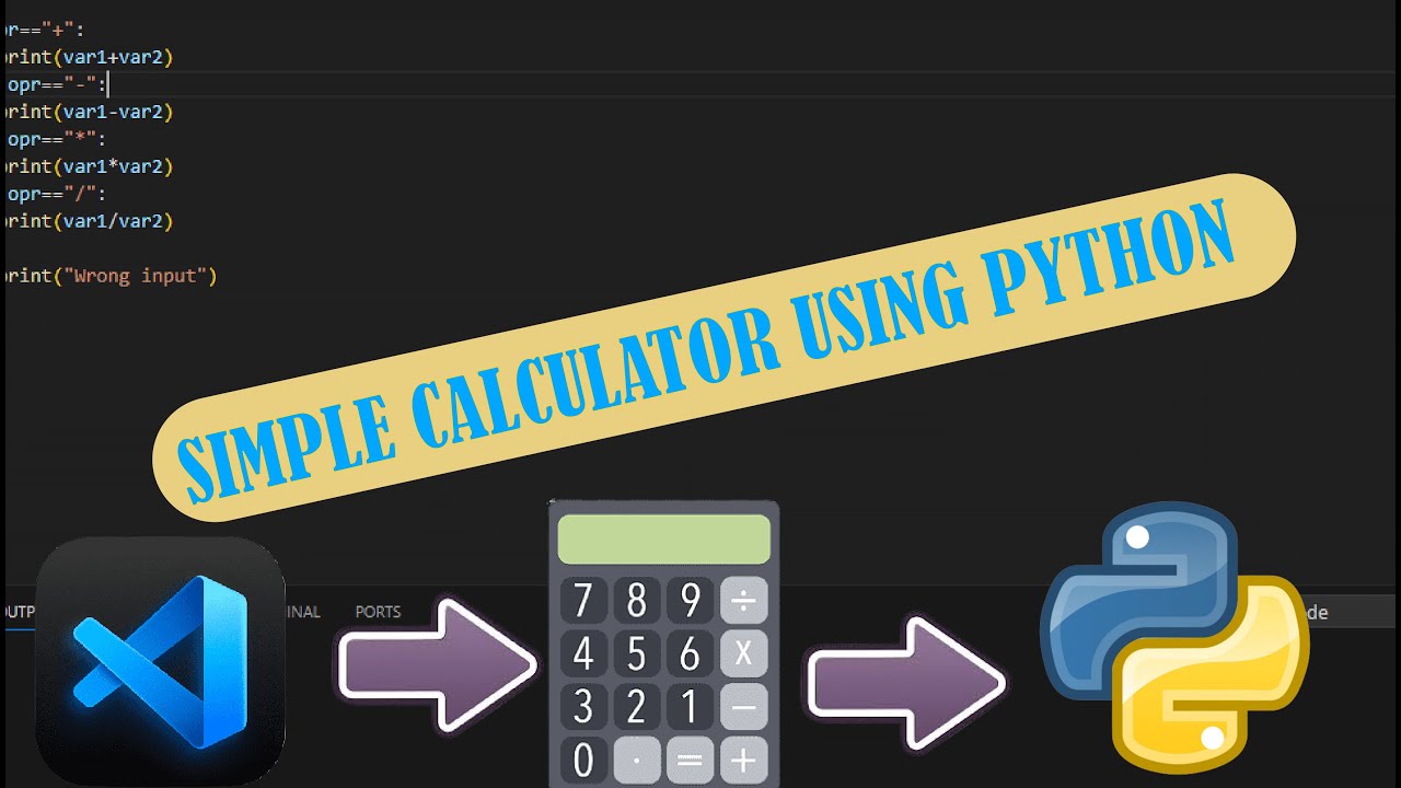 Simple Calculator Using Python || GoCODEGo - YouTube