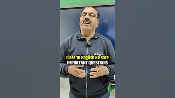 Class 10 English Most Important Questions for Board Exam 2026 🔥#shorts #class10english #esaral