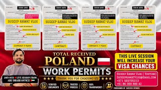 🙋‍♂️ TODAY RECEIVED POLAND 🇵🇱 WORK PERMITS CONGRATULATIONS AND BEST WISHES FOR VISA ✨