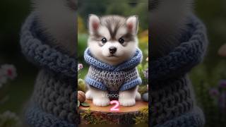 Puppies Modeling Cute Crochet Wear #crochet #cute #ideas #fashion #dog #doglover #puppy