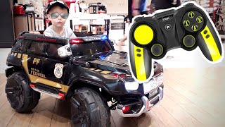 Brinquedo Carrinho de Policia c/ Controle Remoto Branco - Shop