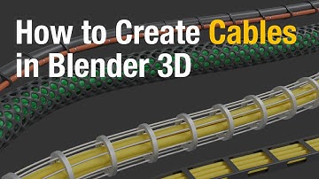 How to Create Cables/Tubes/Pipes/Wires in Blender 3D