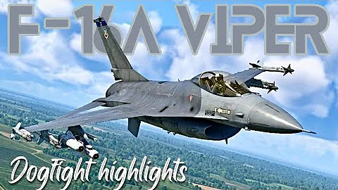 F-16A Dogfight Highlights || WarThunder Sim
