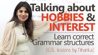 Talking about hobbies and Interest ( Asking questions & replying) - Free English lessons