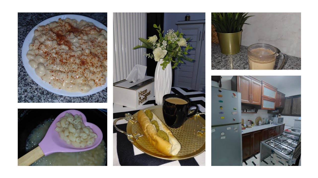 روتين كله فى المطبخ 🩷غداء مطاعم سربع 👌تحليه شتويه خطيره 👍