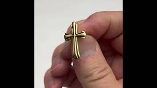 Gold Black Enamel Pin Christain Cross lapel Pin Religious Gifts #lapelpin #enamelpins #religious