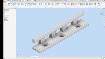 Inventor Assembly 4   Mounting holes and new parts