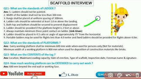 Scaffolding safety interview Q & A _ Scaffolding Training Video #scaffolding #interview #safety