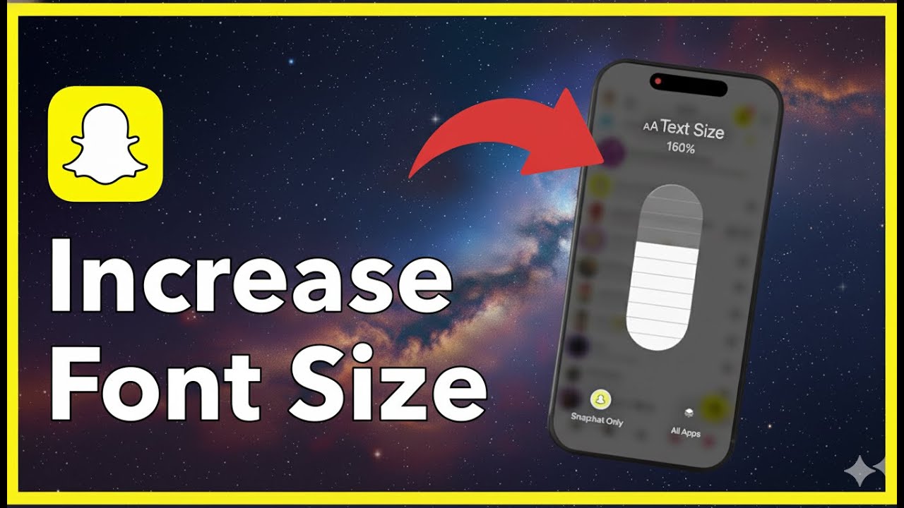 How To Increase Font Size On Snapchat