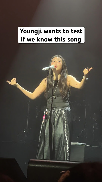 Youngji wants to test if we know this song during sound check and we nailed it😎#leeyoungji #이영지