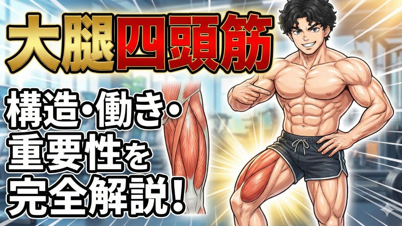 【衝撃】9割が知らない？「大腿四頭筋」の本当の構造をイラストで完全解説！