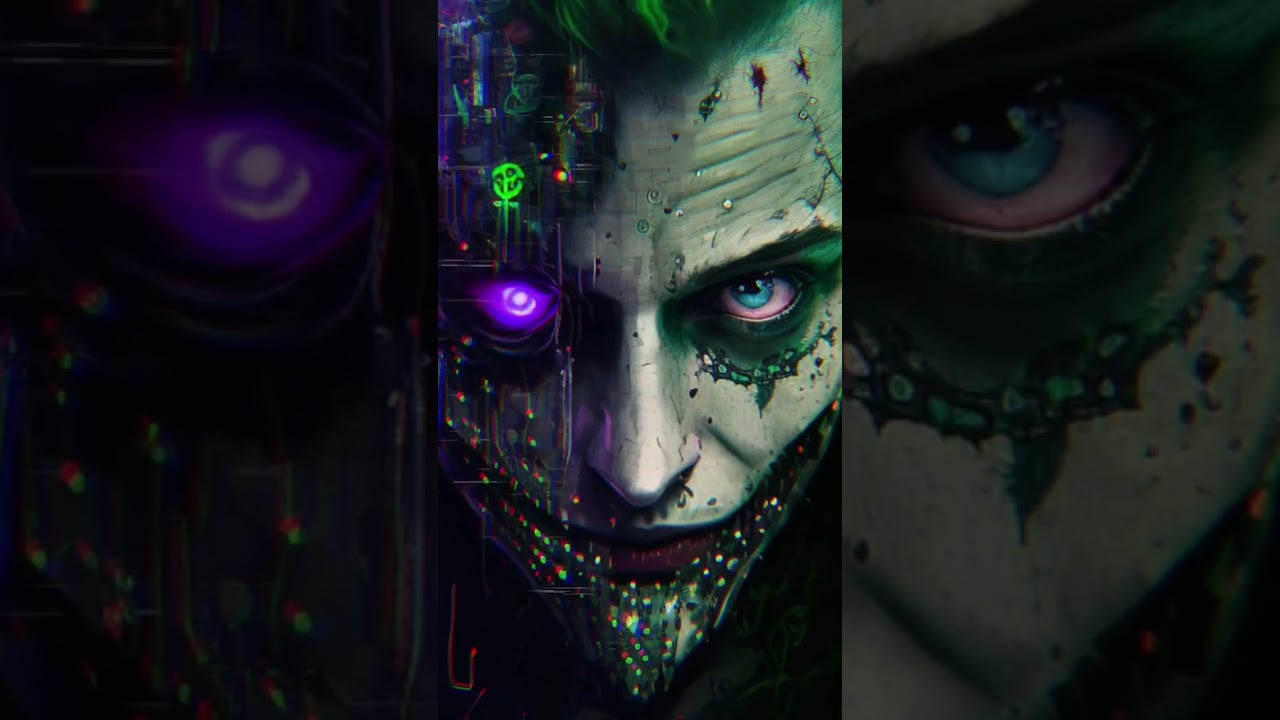 The Dark Side: AI-Generated Villain Face in Rock & Metal Vibes 