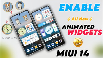 ENABLE All New Advanced Widgets In MIUI 14/13 With Root & Apk 🤩 Miui 14 Super Folder & Super Icons ✅