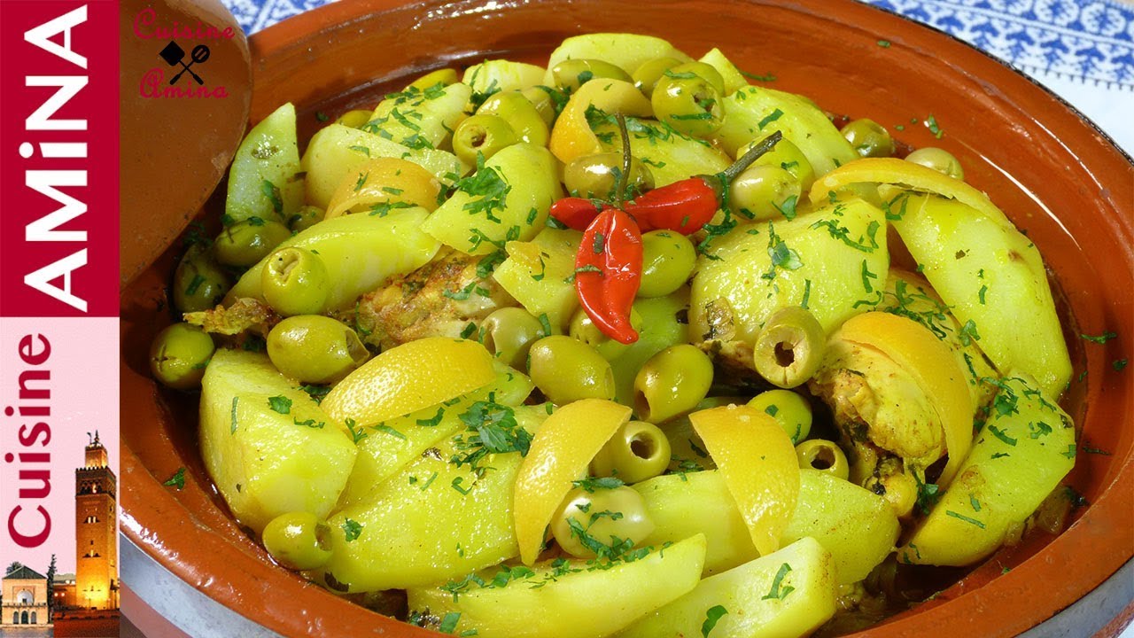 طاجين محبوب الجماهير:طاجين الدجاج بالبطاطس و الزيتون مذاق كيهبل