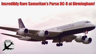 *RARE* N782SP Samaritan's Purse Douglas DC-8-72CF Landing at Birmingham Airport | 12\/11\/19