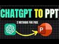 How to Create PPT using Chatgpt &amp; Gamma AI |