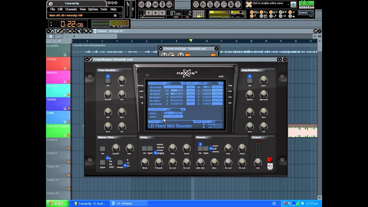 Hola Beba.- Farruko(remake tutorial) + FLP y plugins