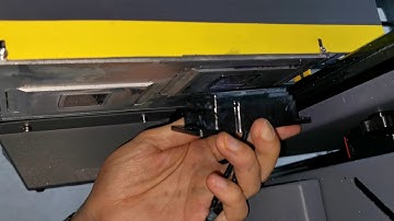 Step 7 Load ink to print head for Focus Inc. Combo Jet A3 plus UV flatbed printer