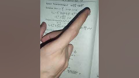 The Binomial Theorem #Chapter_2 #Exercise 2.3 #Part_(2/3) Q2 [Students Nest]