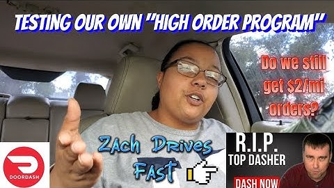 DoorDash High Order Program Exposed | DoorDash Ride Along Vlog | @ZachDrivesFast