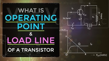 What is Operating Point & Load Line of a Transistor | Transistor Biasing | EDC | Analog Electronics