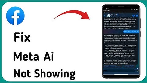 How to Fix Facebook Meta Ai Not Showing