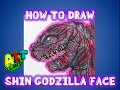 How to Draw SHIN GODZILLA FACE!!!