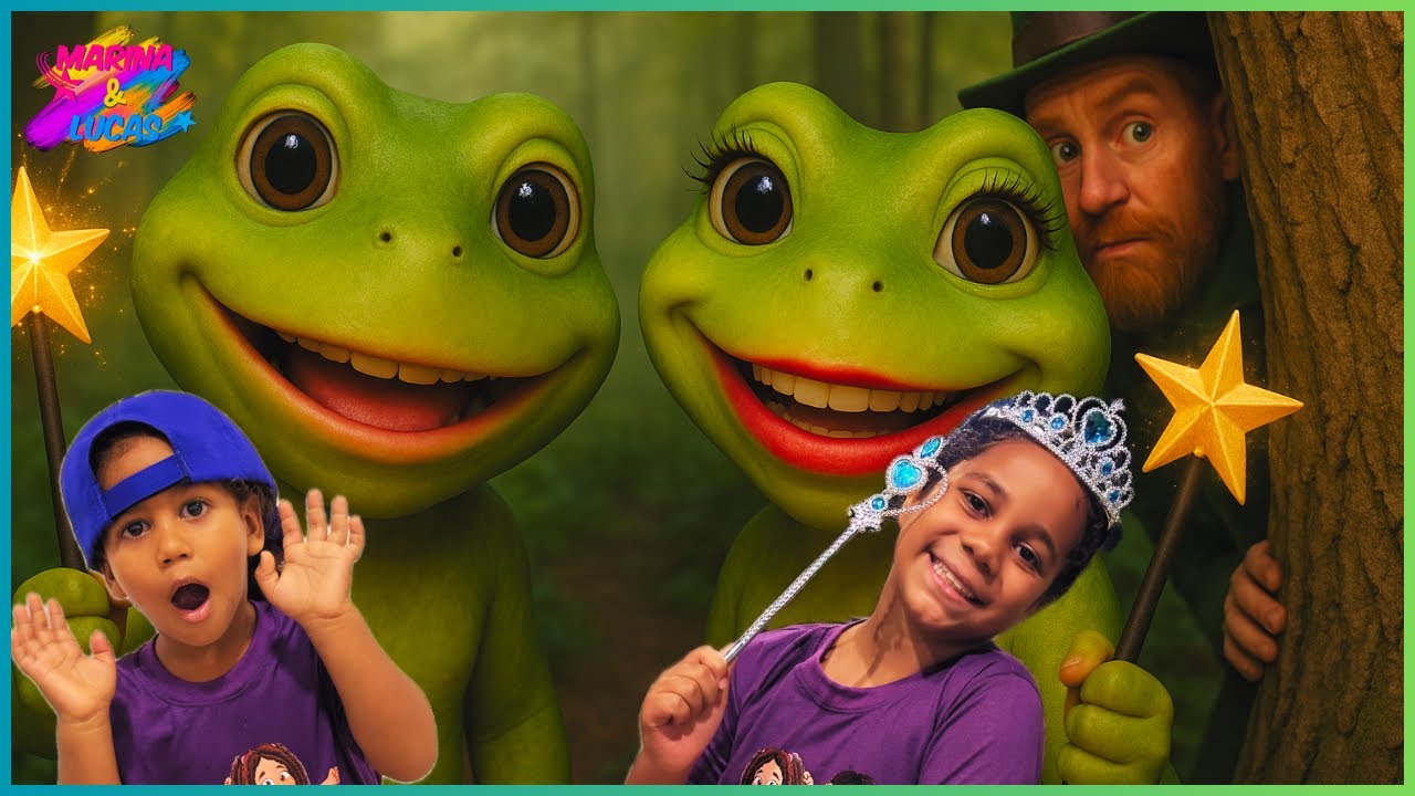 MARINA TRASFOMA LUCAS EM SAPO E LUCAS TRASFORMA ELA TAMBÉM! E JUNTOS EXPLORAM O MUNDO DOS GNOMOS.