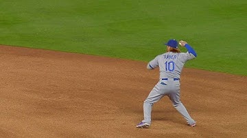 LAD@COL: Dodgers turn two to end the 1st inning