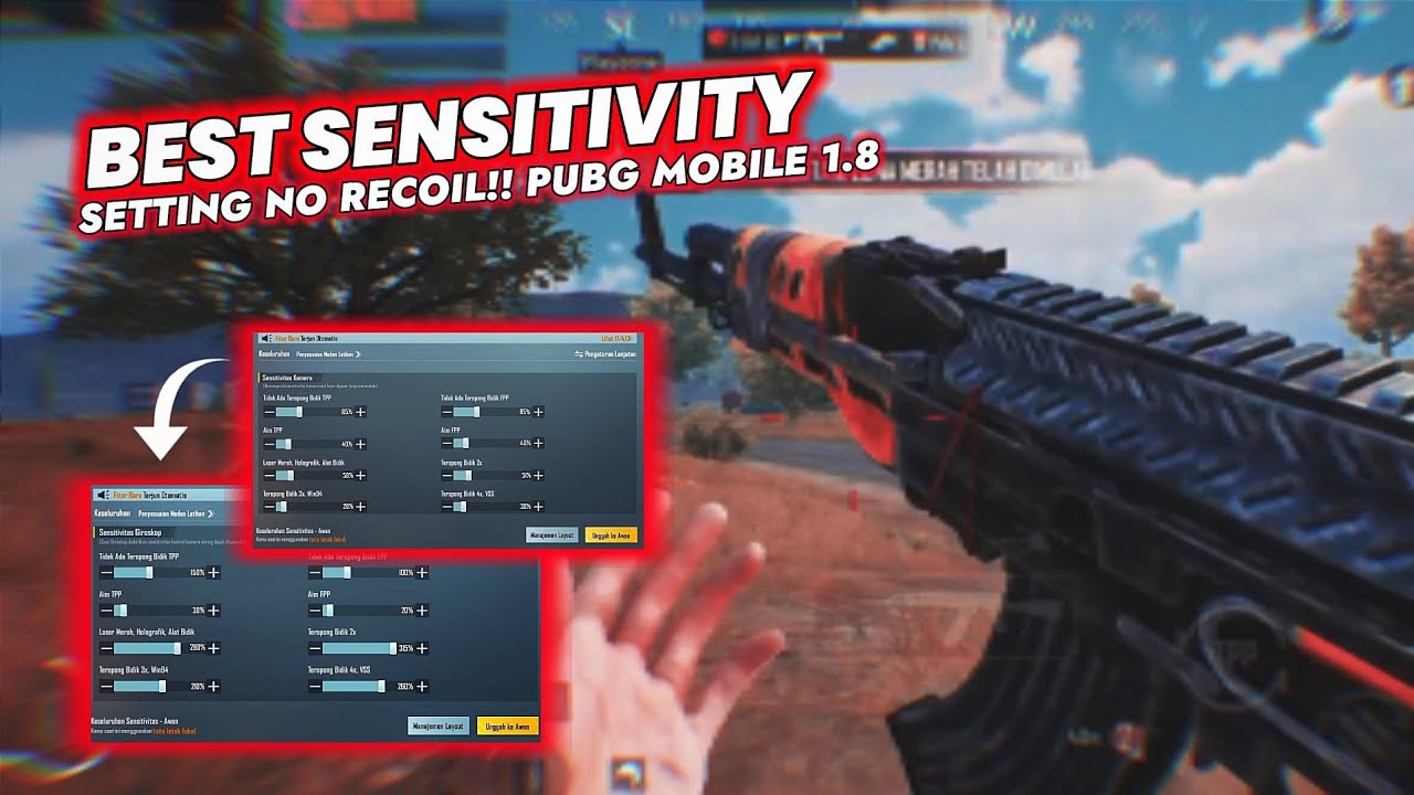 NEW‼️ BEST SENSITIVITY SETTING PUBG MOBILE 1.8