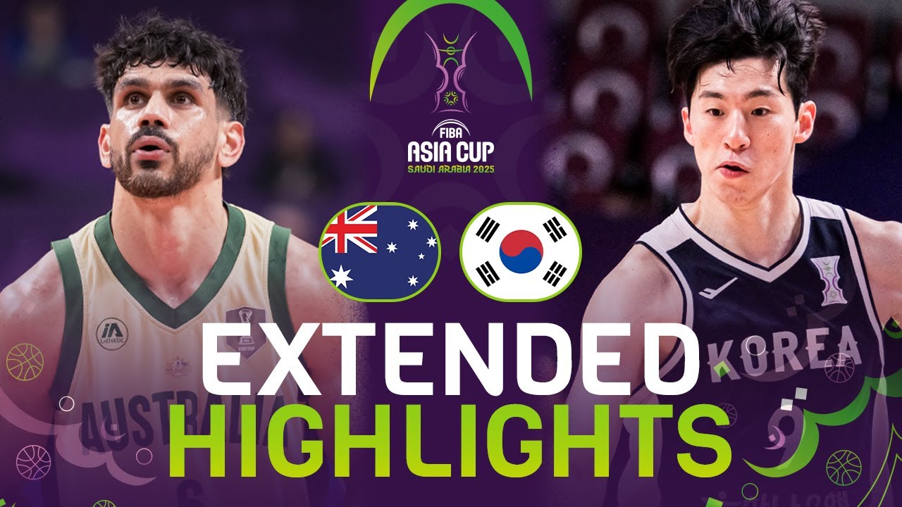 Australia 🇦🇺 vs Korea 🇰🇷 | Extended Highlights | FIBA Asia Cup 2025