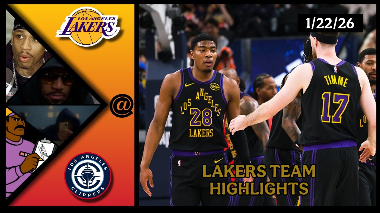 Lakers Team Highlights @ Clippers reaction W/ Coaches Den - YouTube