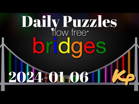 Flow Free Bridges - Daily Puzzles - 2024-01-06 - January 6th 2024