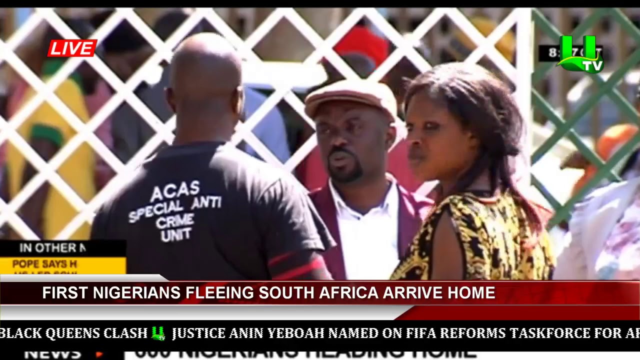 utv ghana frequency on multi tv First Nigerians Fleeing South Africa Arrive Home