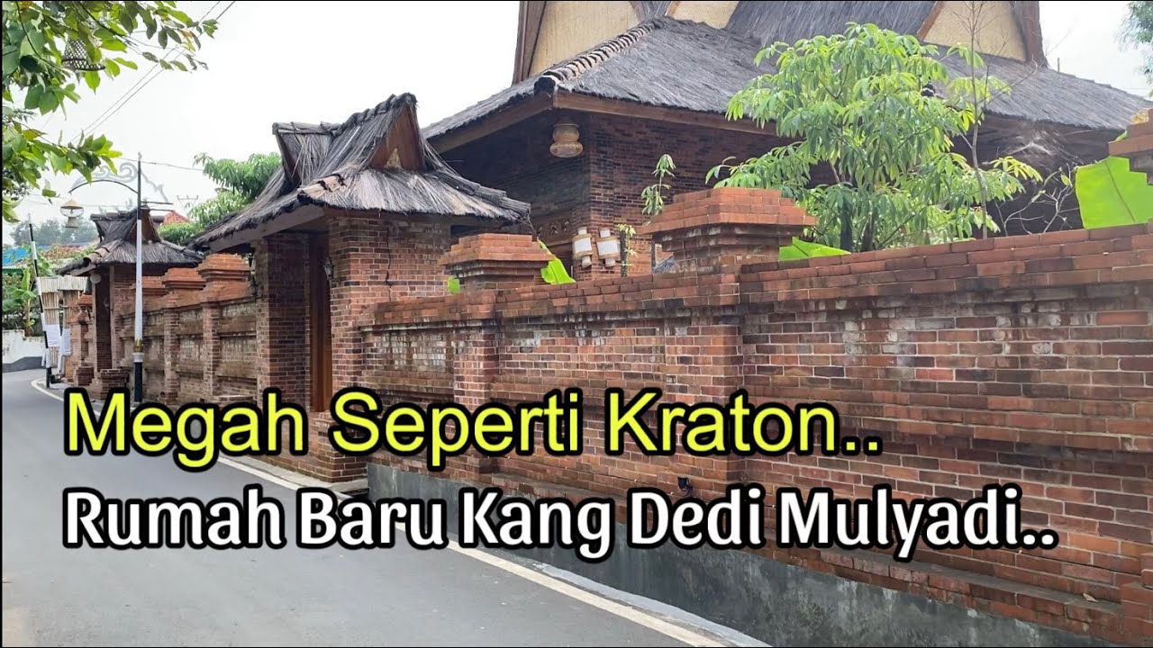 Посмотрите уникальность Лембура Пакуана Сукадая Субанг и новый дом дворца Кан Деди Муляди.