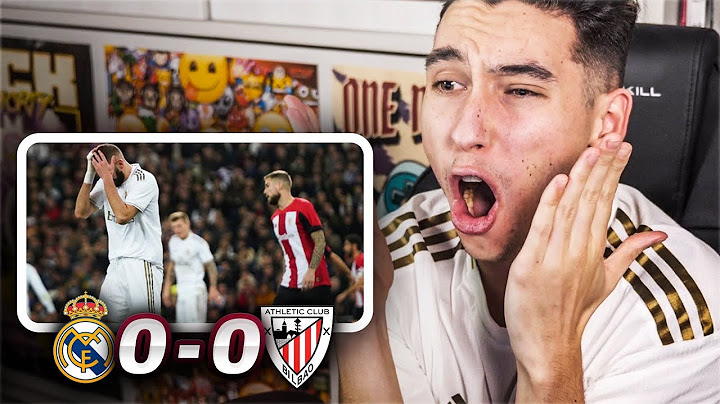 REACCIONES DE UN HINCHA Real Madrid vs Athletic Club 0-0 *NOS FALTA MUCHA PEGADA*