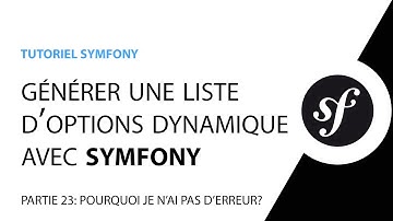 Créer un select dynamique avec Symfony - Partie 23 - getDataLocked et setDataLocked