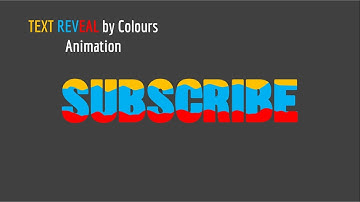 3.Create TEXT REVEAL by Colors Animation|PowerPoint Animations|Motion Graphic Design
