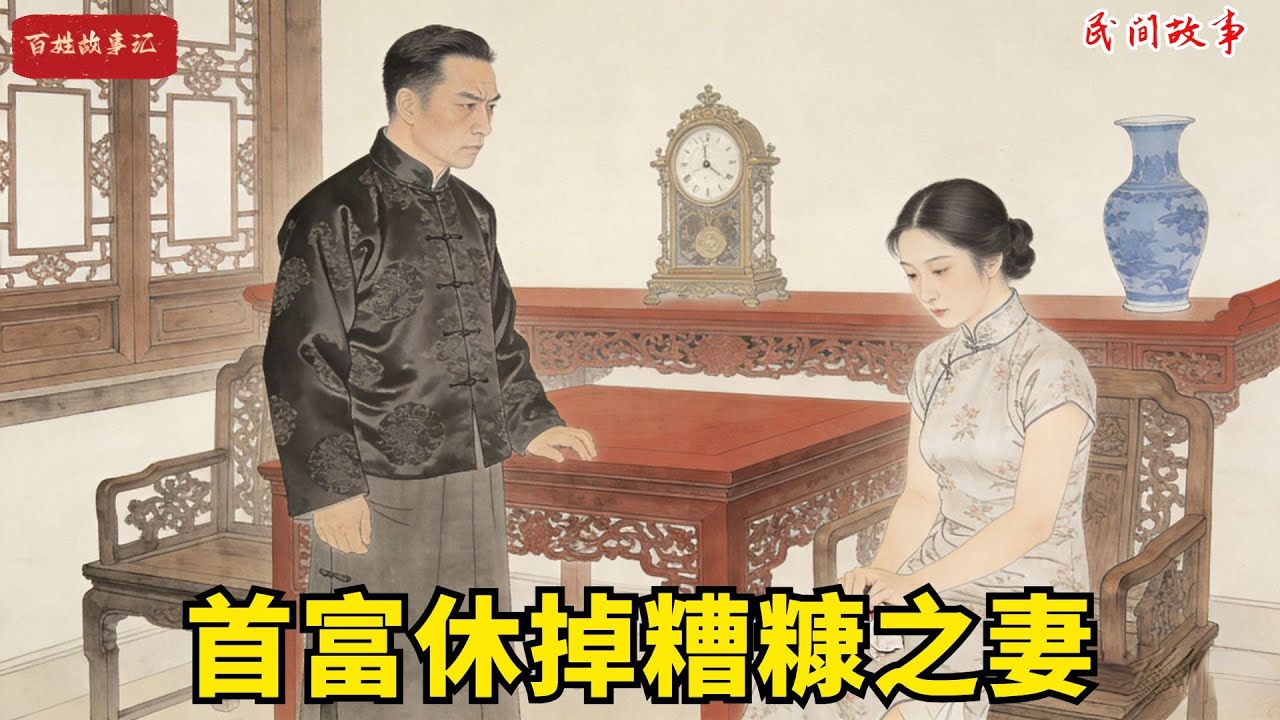 首富丈夫休掉糟糠之妻，還説以後別聯系，前妻轉身消失，下一秒看到袋子裏的東西首富卻瞬間悔瘋#故事頻道 #民間故事#有聲書 #睡前故事#中國文化#故事分享